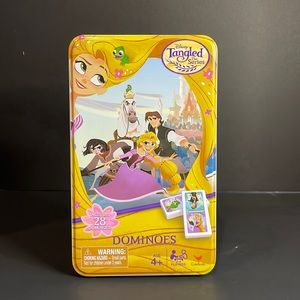 Disney Tangled the Series Dominoes & Tin Canister